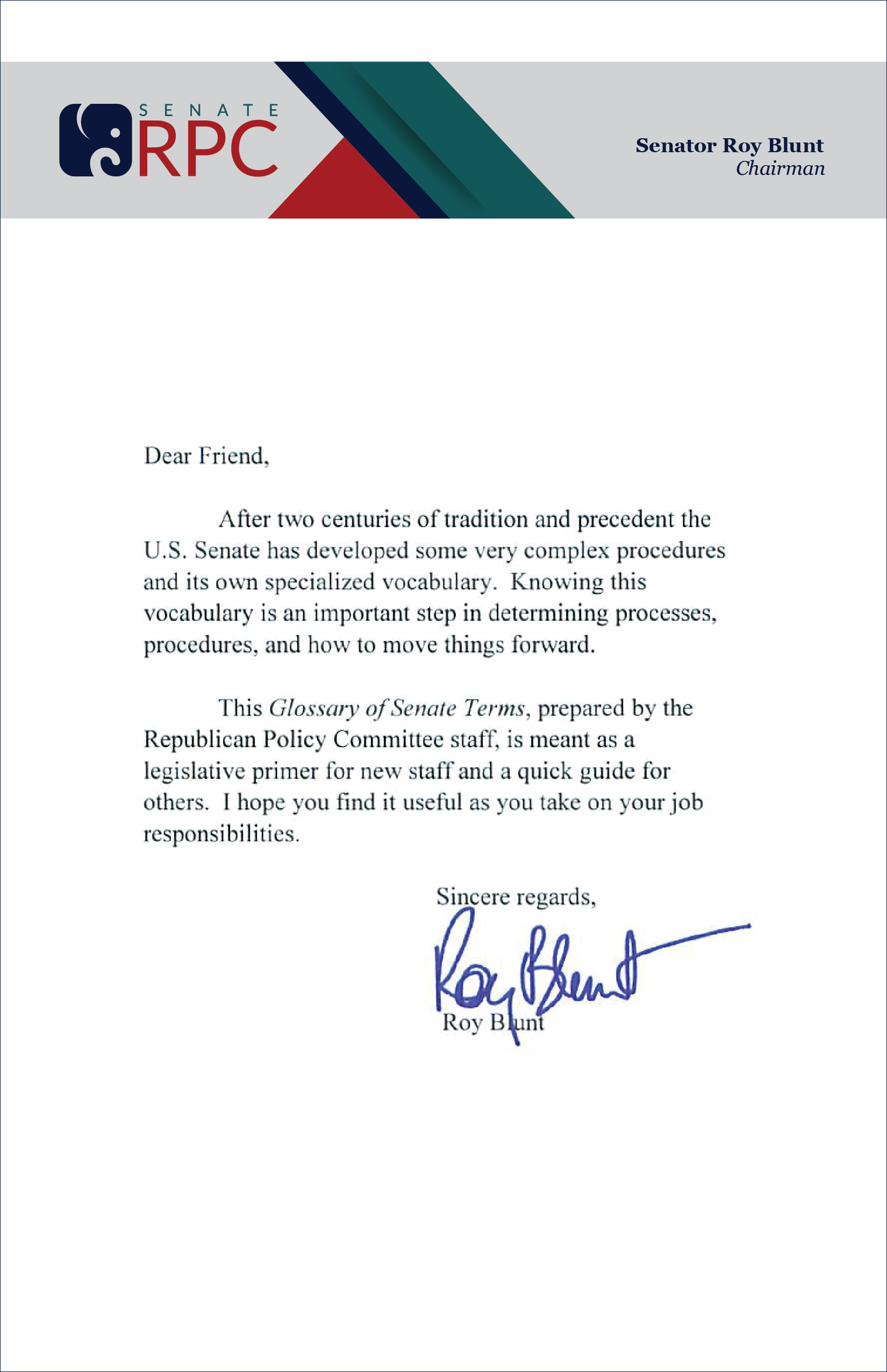 Senate Glossary of Terms