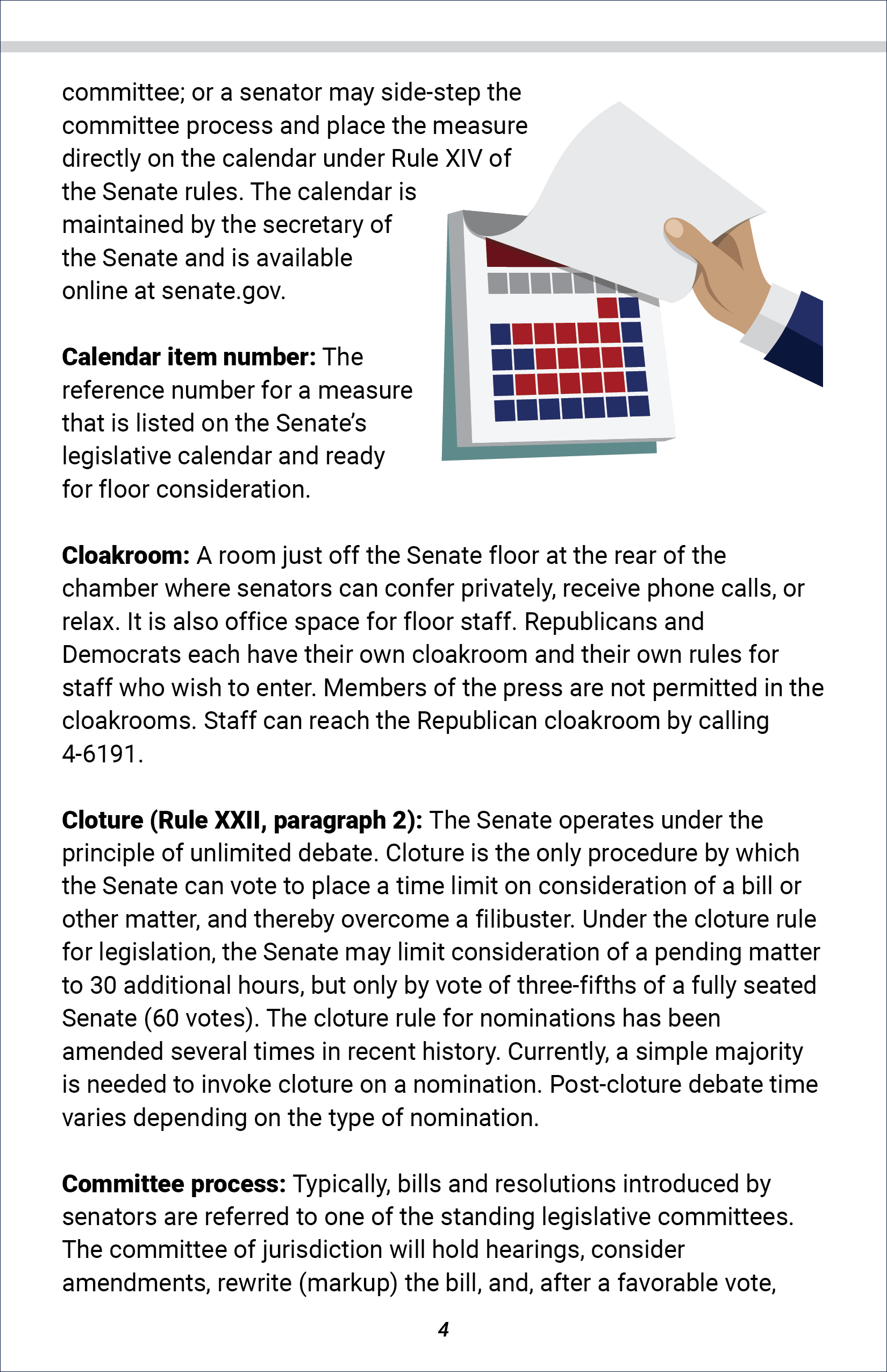 Senate Glossary of Terms