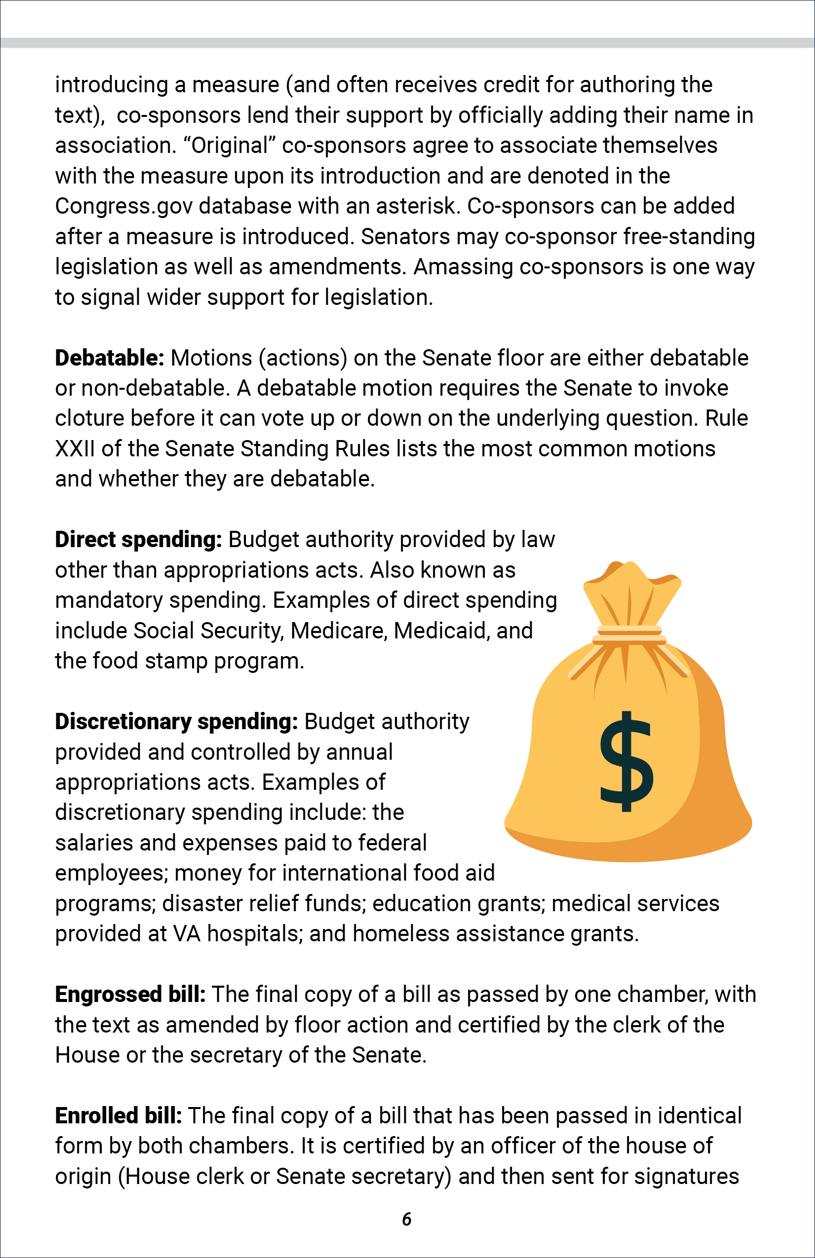 Senate Glossary of Terms