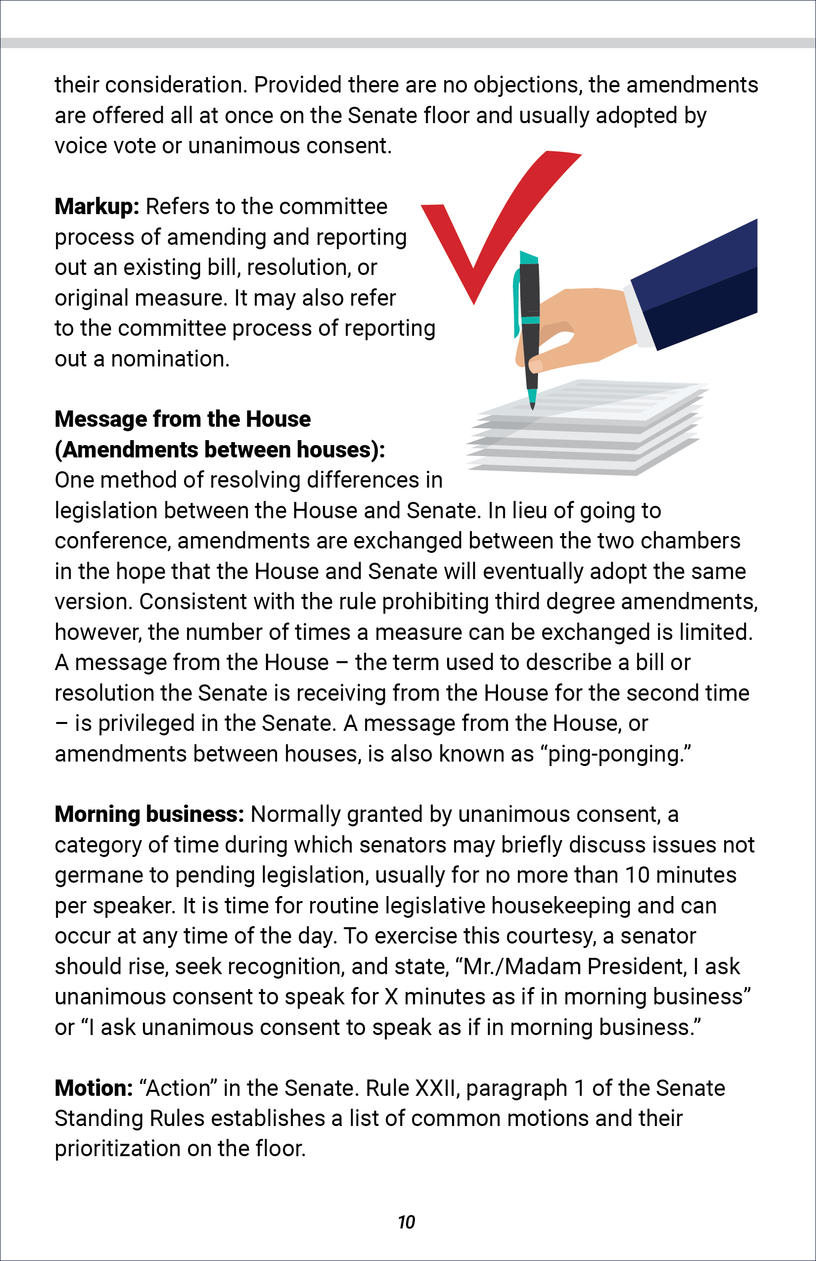 Senate Glossary of Terms