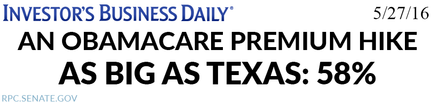Investors Business Daily headline Obamacare premium hike Investors Business Daily headline Obamacare premium hike