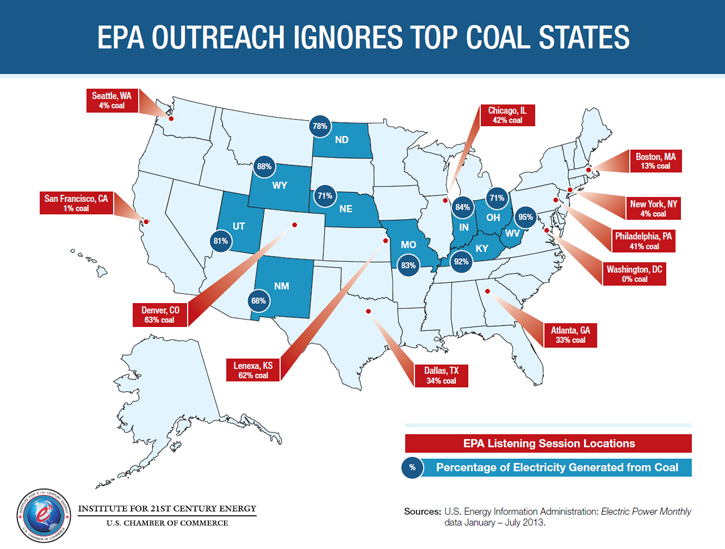 Chamber of Commerce: EPA outreach map Chamber of Commerce: EPA outreach map