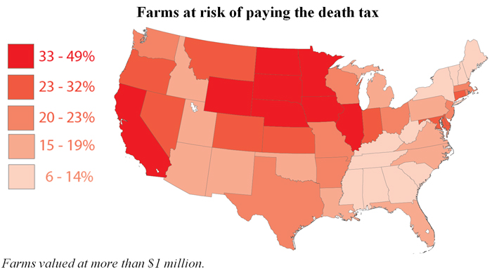 death tax map