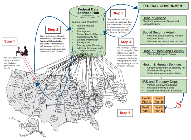 data hub diagram (Citizen's Council for Health Freedom)