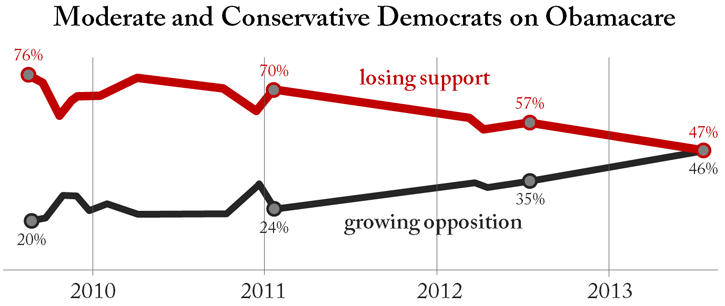 Moderate and conservative Democrats on Obamacare