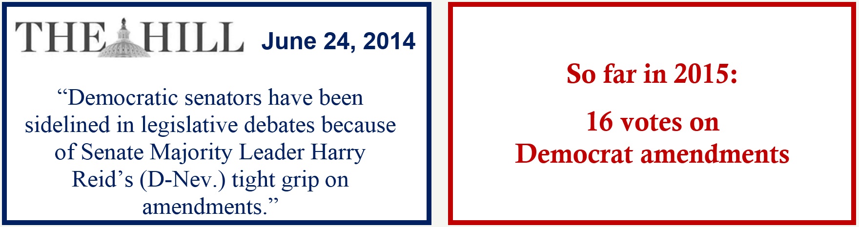 Democrat amendment comparison